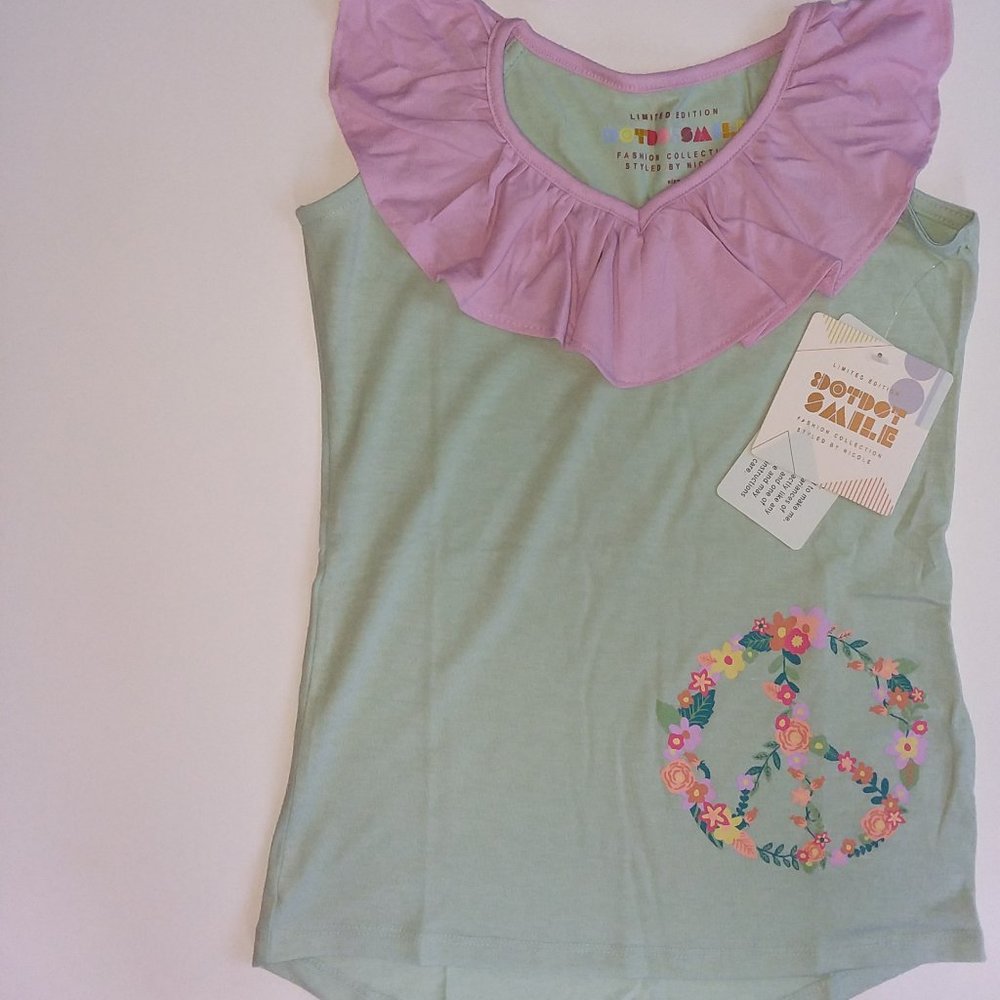 Sleeveless Ruffle Neck Top